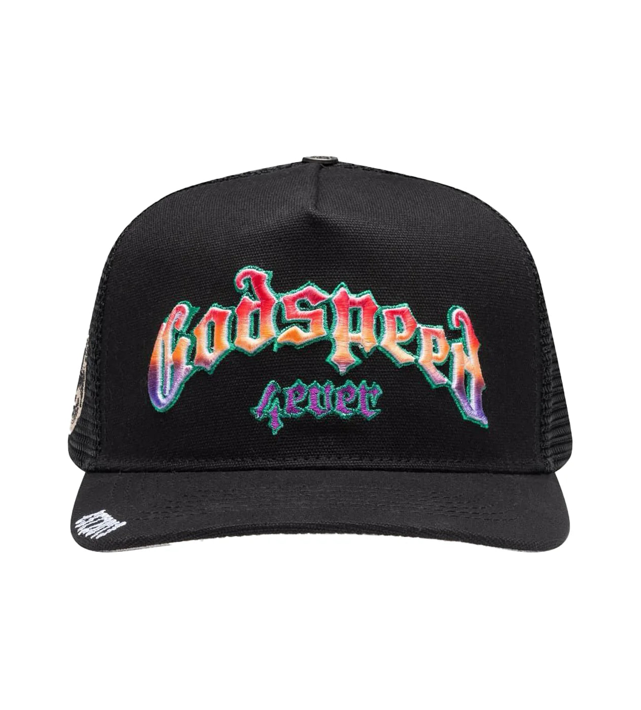 GODSPEED FOREVER TRUCKER HAWAIIAN HAT BLACK
