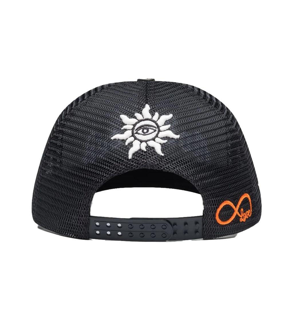 GODSPEED FOREVER TRUCKER HAWAIIAN HAT BLACK