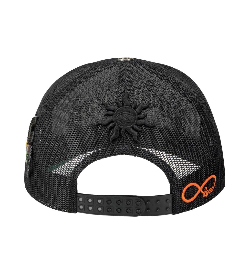 GODSPEED FOREVER TRUCKER HAT VANTA BLACK