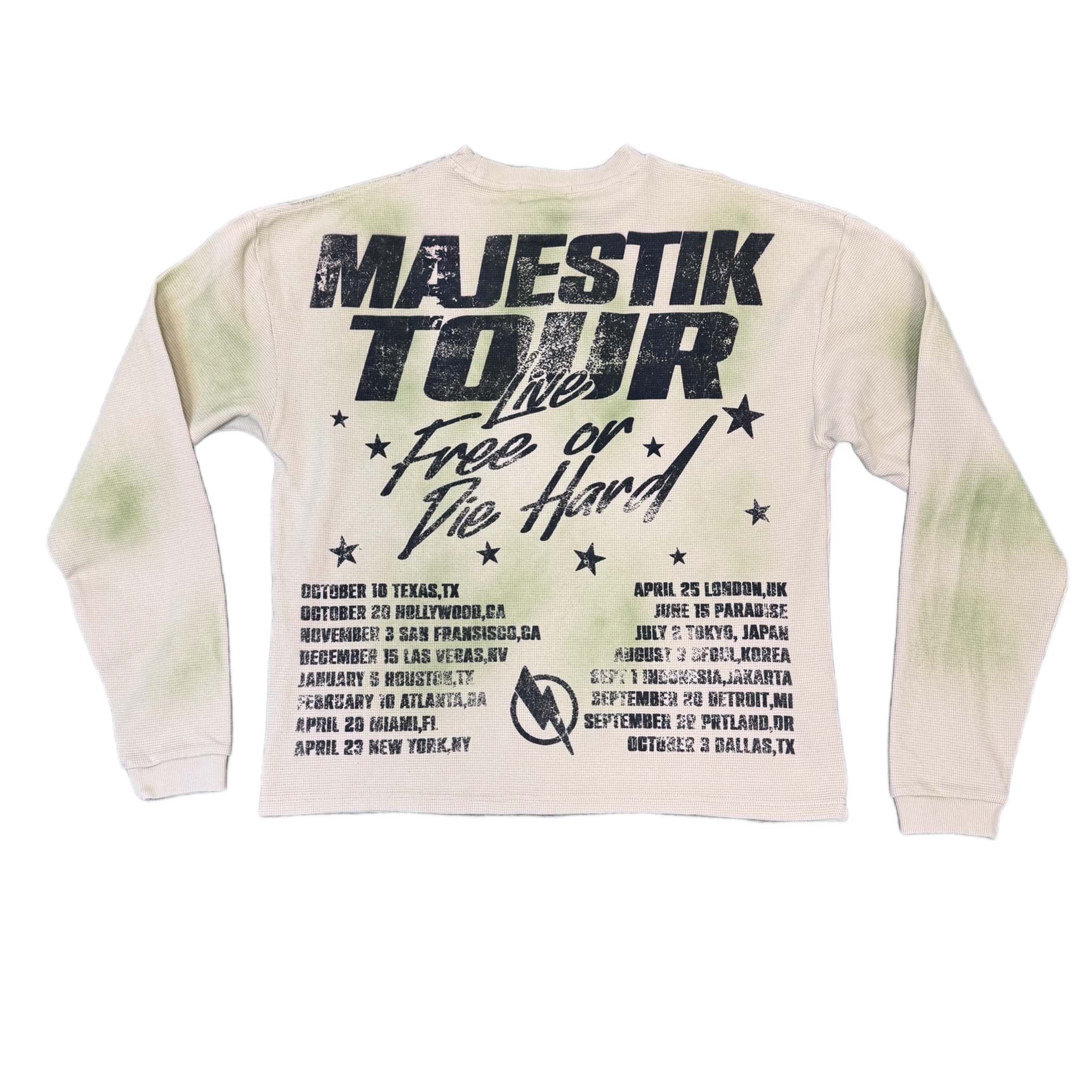 Long Sleeve  Cream Wash “ MAJESTIC ”