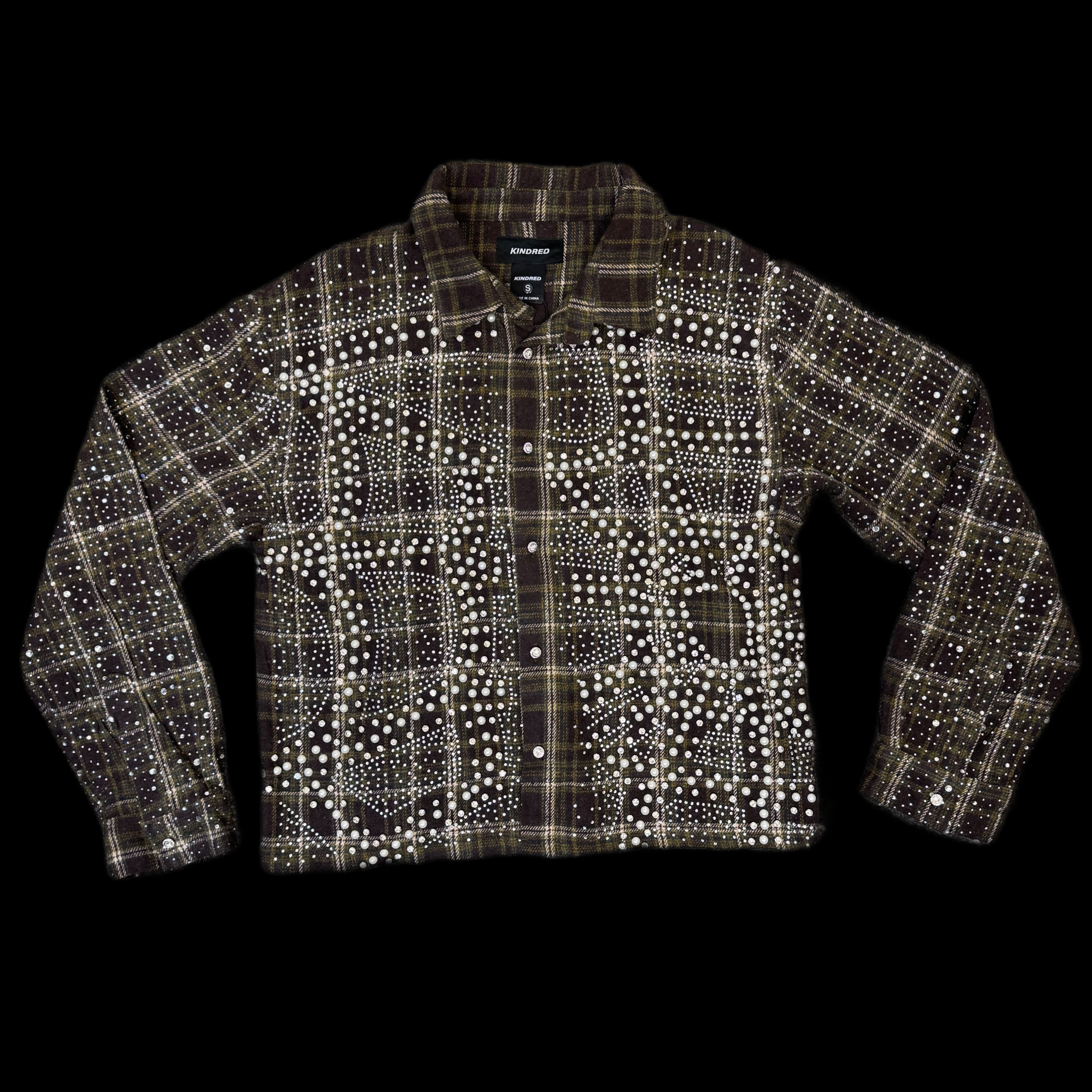 KINDRED Shirt with  Shine “OLIVE”