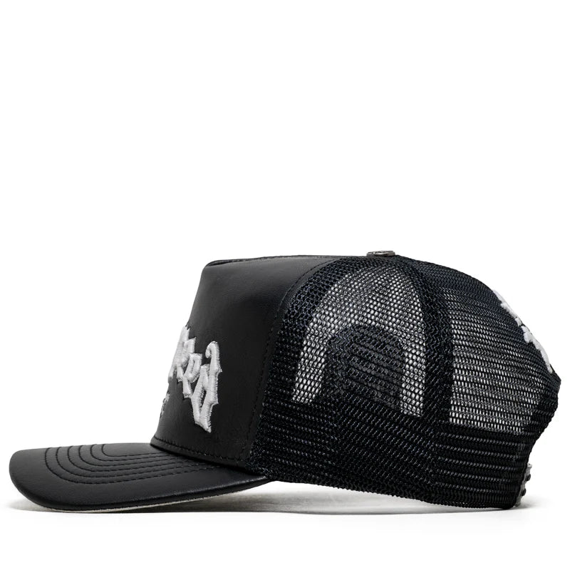 GODSPEED NEW YORK GS FOREVER PREMIUM LEATHER TRUCKER HAT