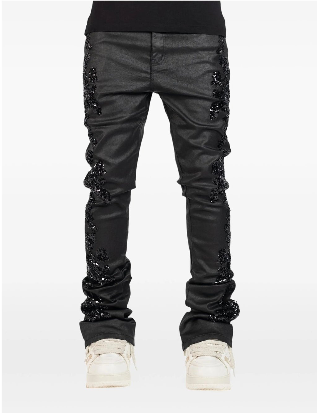 Sequin-embellish Black