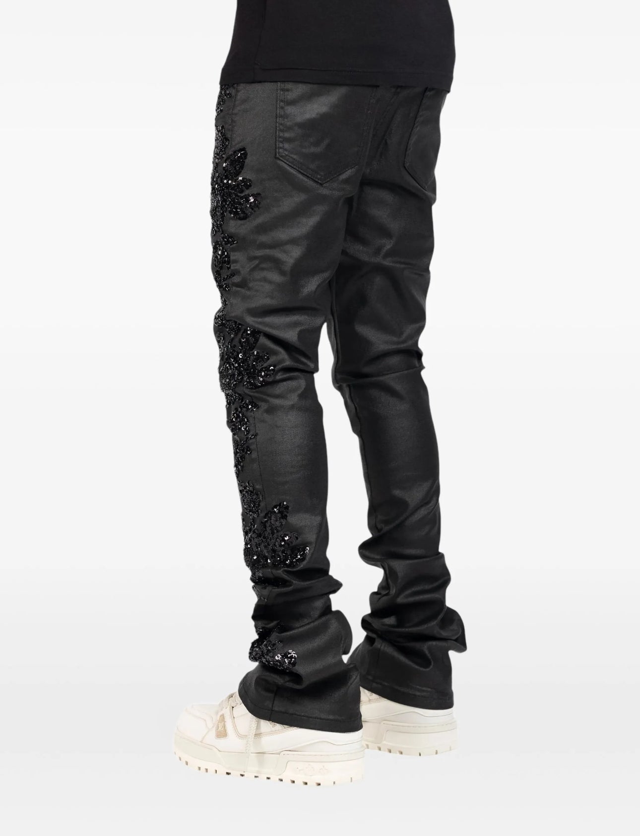 Sequin-embellish Black