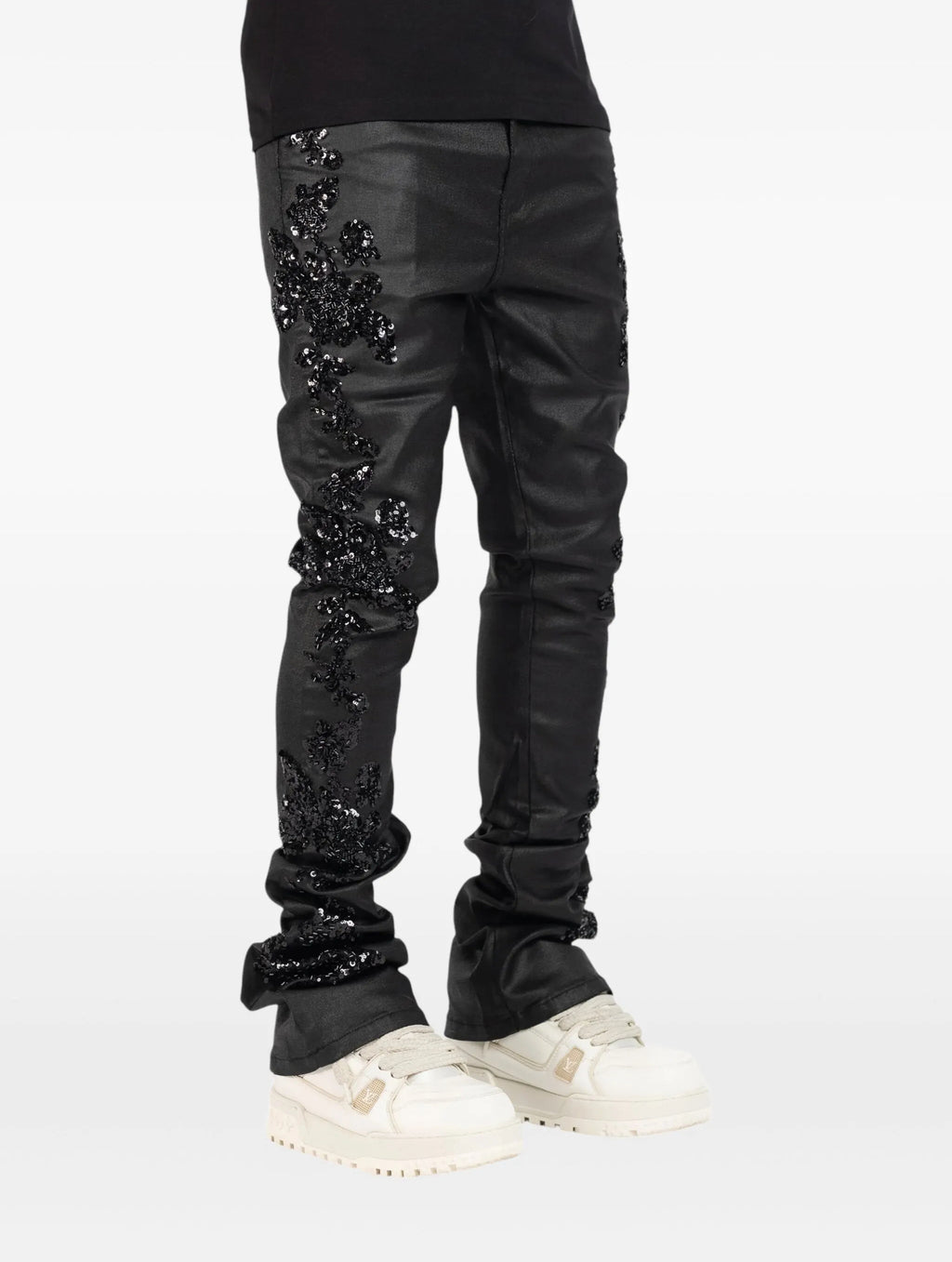 Sequin-embellish Black