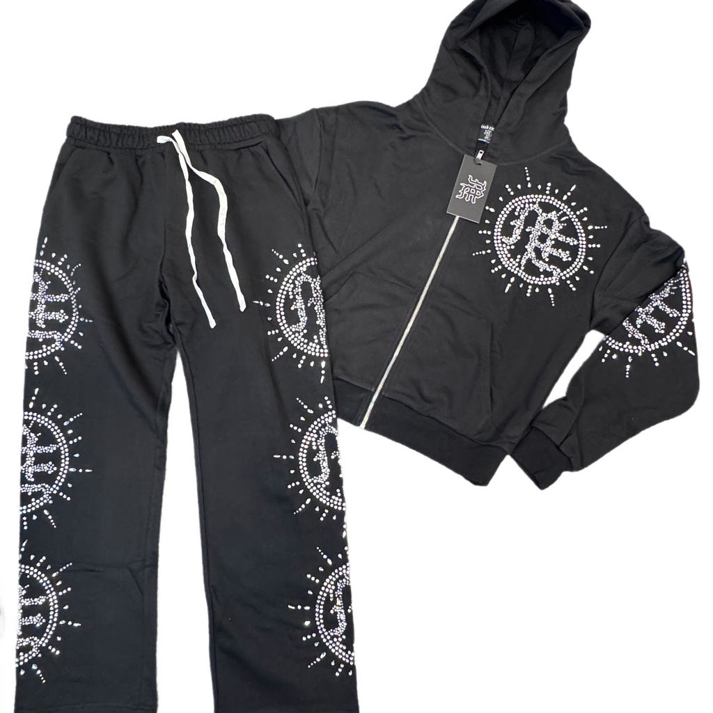 ‘Eclipse’ Black Rhinestone ”SET”