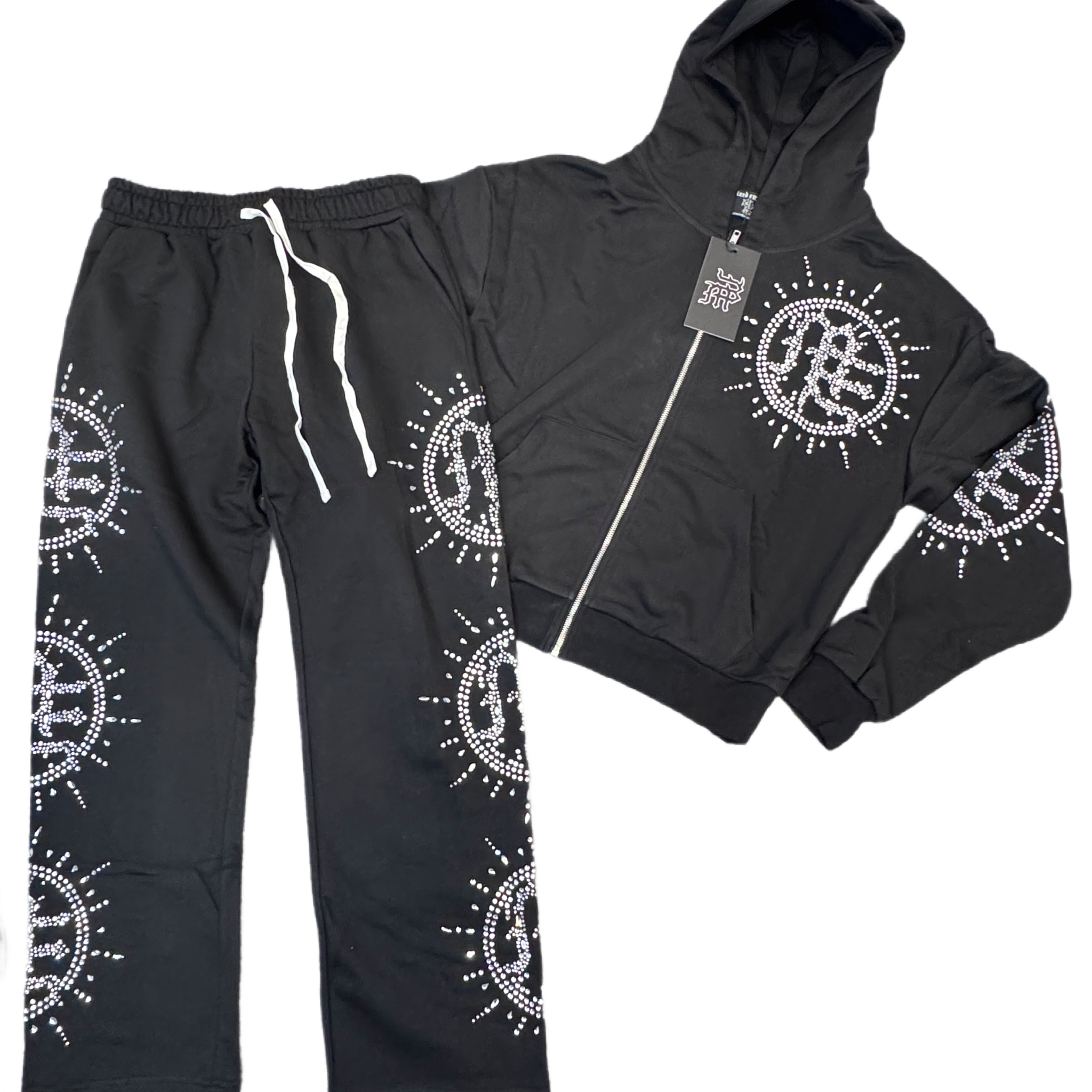 ‘Eclipse’ Black Rhinestone ”SET”