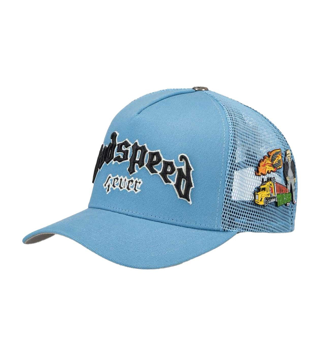 GODSPEED FOREVER TRUCKER HAT “BABY BLUE”