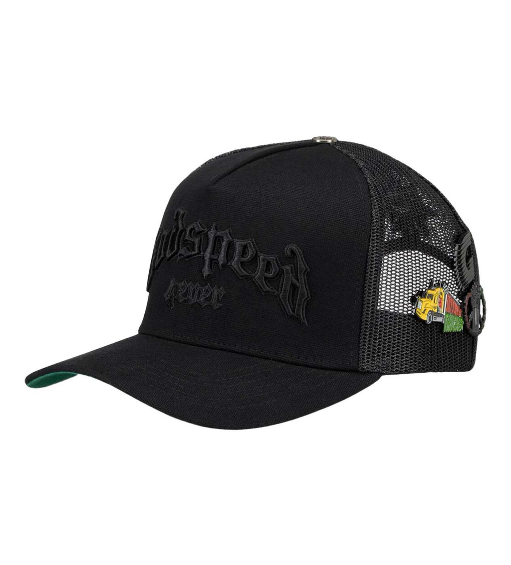 GODSPEED FOREVER TRUCKER HAT VANTA BLACK