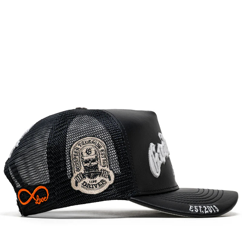 GODSPEED NEW YORK GS FOREVER PREMIUM LEATHER TRUCKER HAT