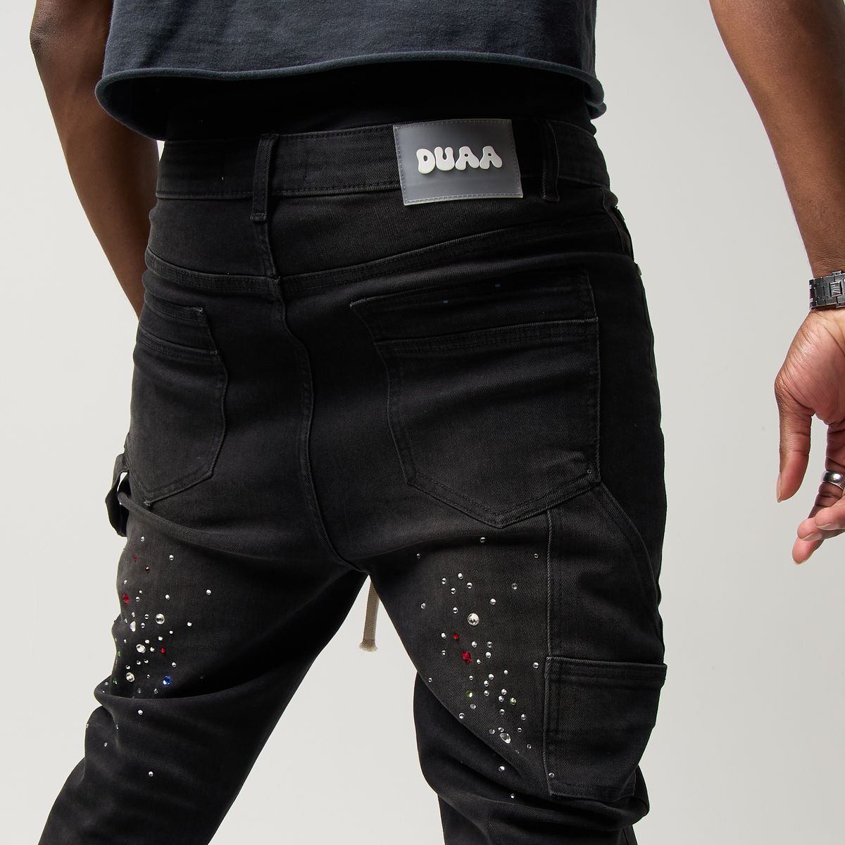 BLACK DENIM STONE “DUUA”