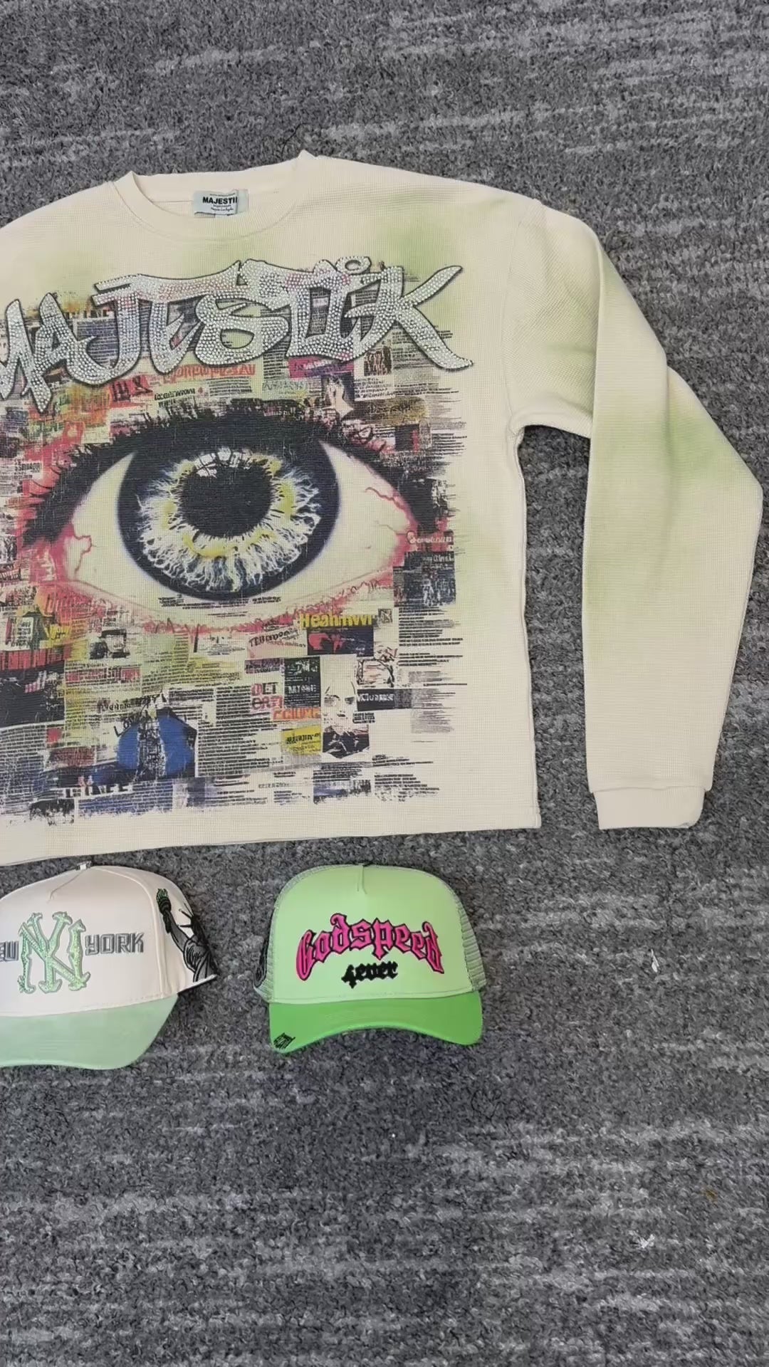 Long Sleeve  Cream Wash “ MAJESTIC ”